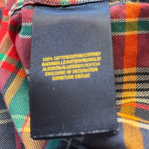 Ralph Lauren Boys Plaid Shirt Button Down Long Sleeve 3/3T - Picture 4 of 7